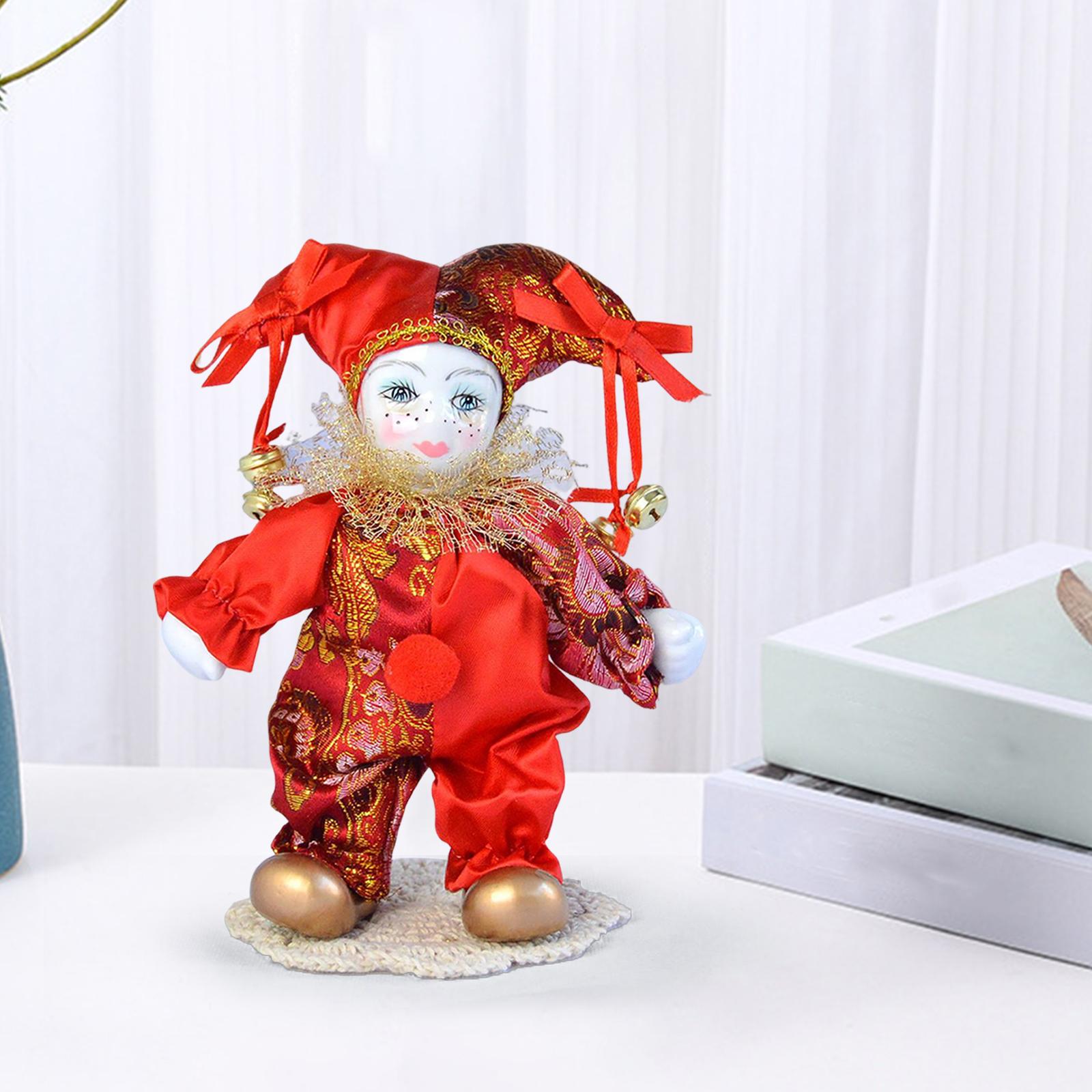 Vintage Collectible Porcelain Dolls - دمى مهرج عتيقة مصنوعة يدويًا من