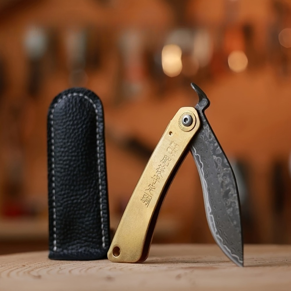 سكين جيب قابل للطي بمقبض نحاسي - مراجعة Vintage Collectible Pocket Knives وسعره
