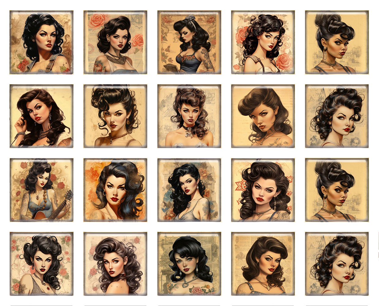 كابوشون زجاجي مسطح الظهر بتصمي - مراجعة Vintage Collectibles For Sale وسعره