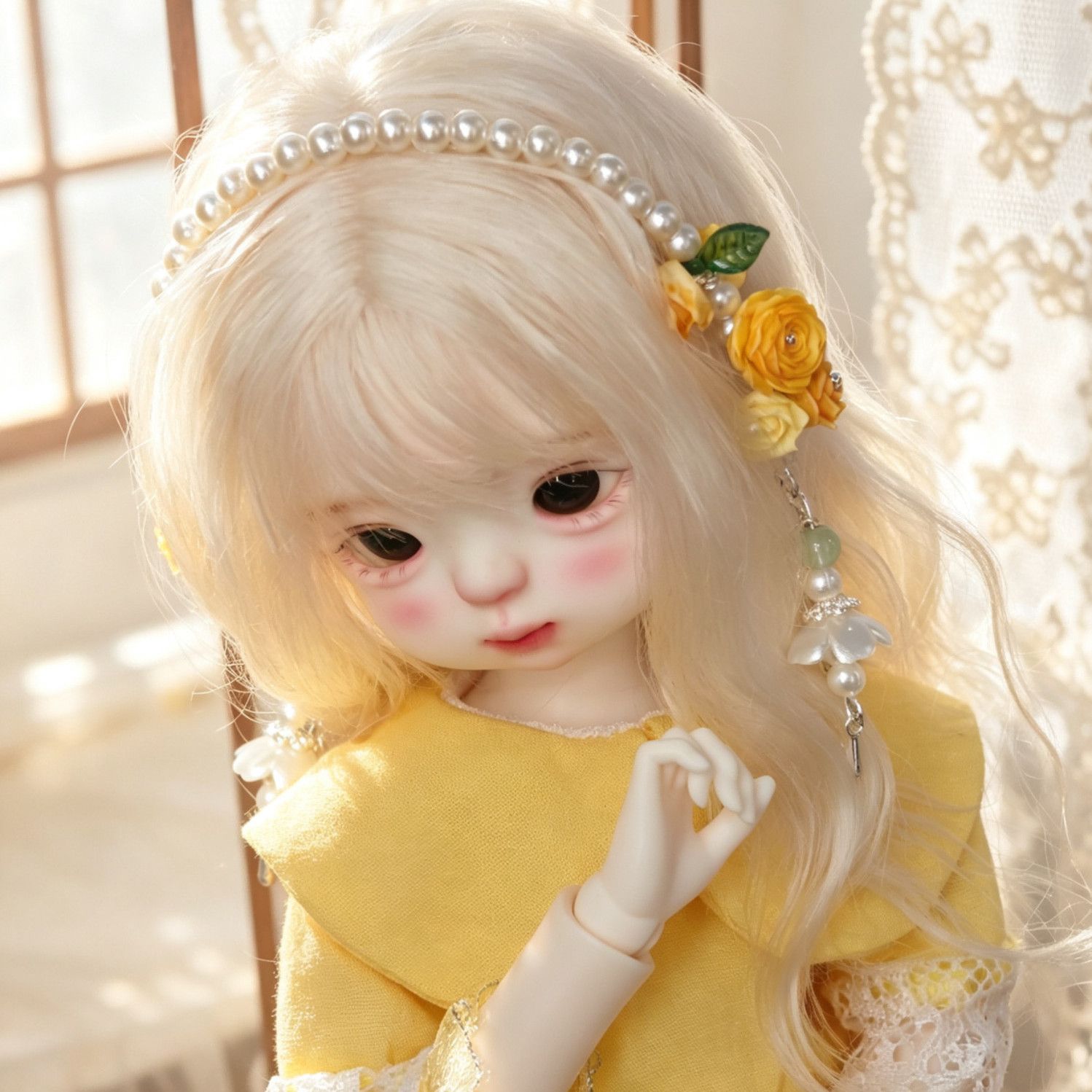 عصابة رأس مصنوعة يدويًا بزهور  - مراجعة Vintage Collectible And Vintage Dolls وسعره