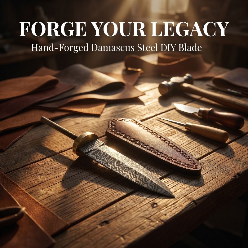 شفرة شاي من الفولاذ الدمشقي ال - مراجعة Vintage Collectible Knives وسعره